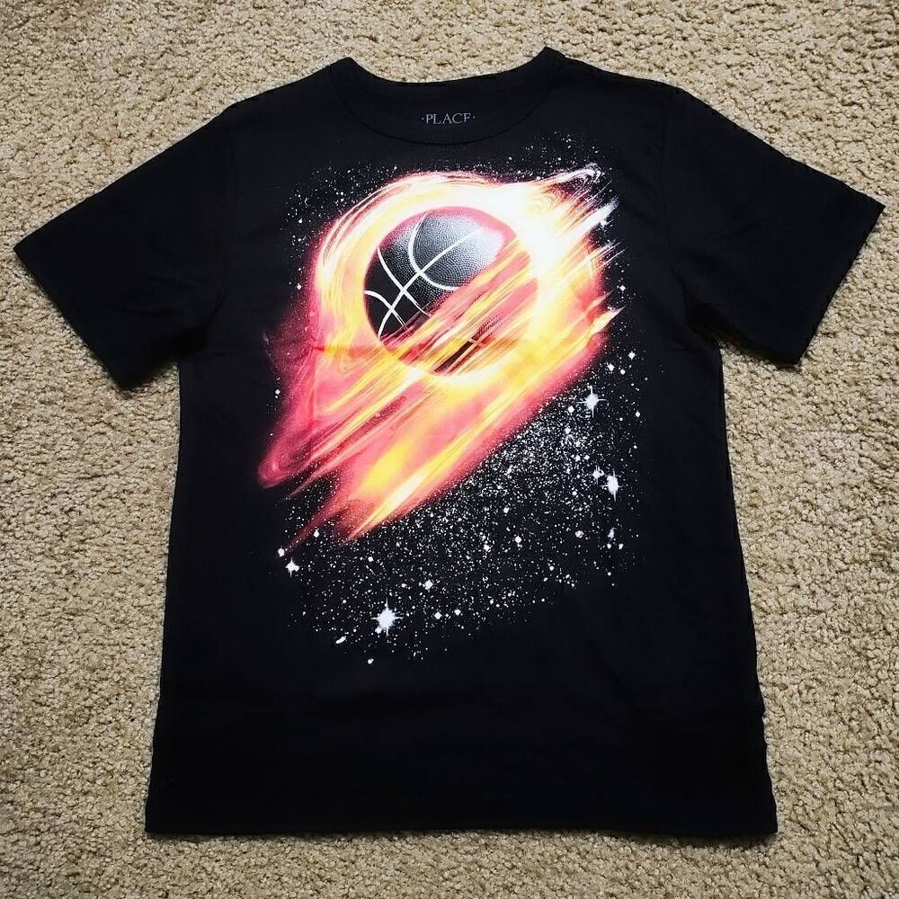 Place Boys Galaxy Baseball Short Sleeve T-shirt